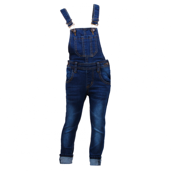 

Комбинезон с подворотами в полоску 2 года (87 см) Z 60193-jeans джинс цвет