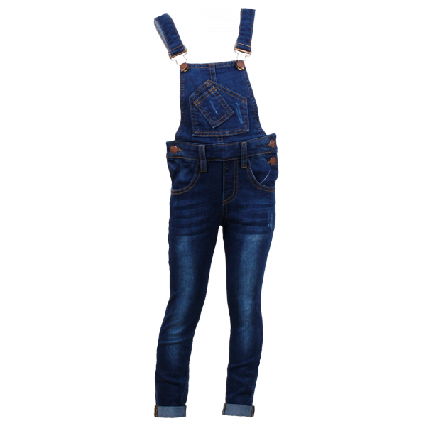 

Комбинезон с потертостями на карманах 3 года (98 см) Z 60187-jeans джинс цвет