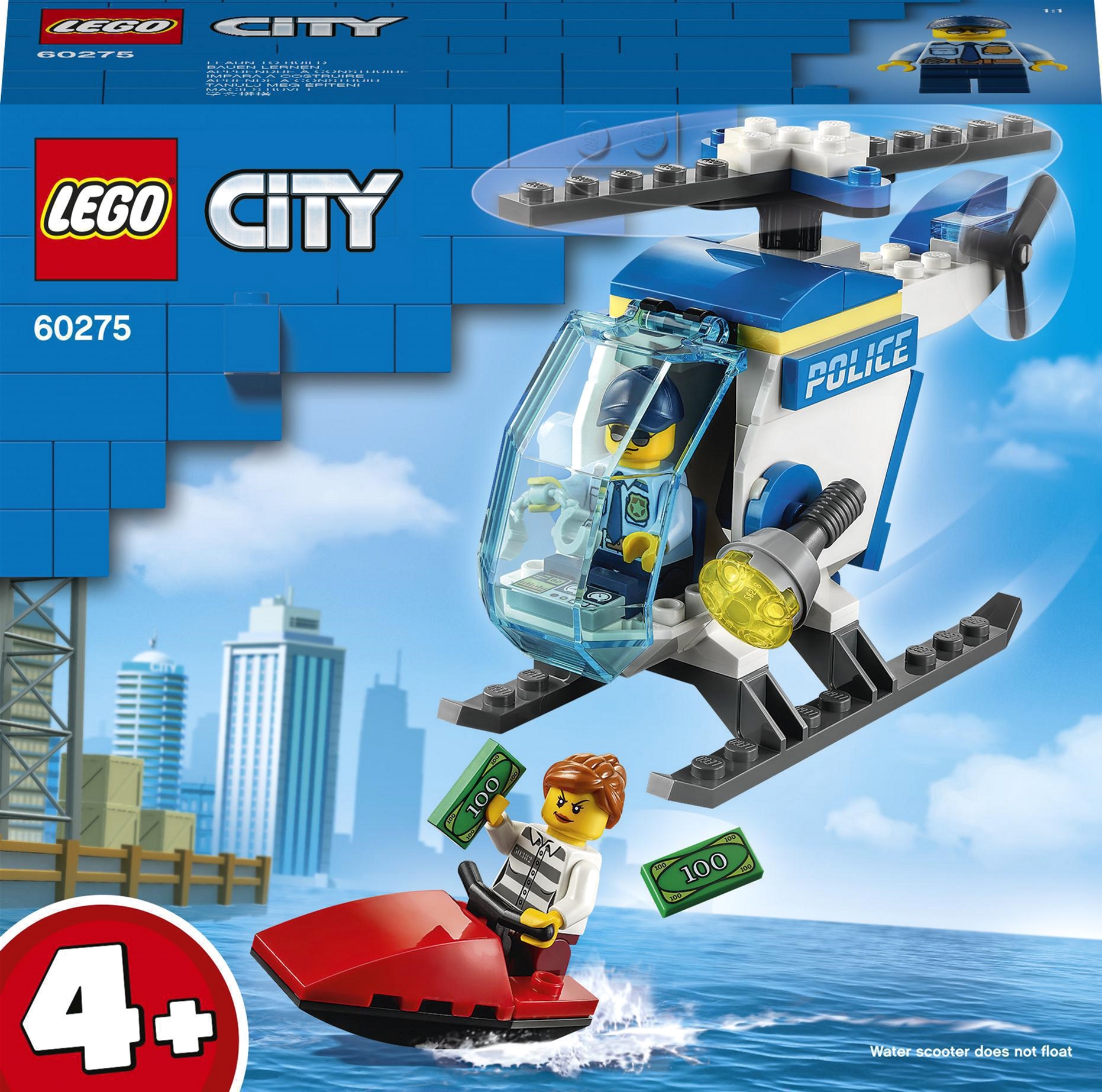 

Конструктор LEGO City Police Полицейский вертолет 51 деталь (60275)