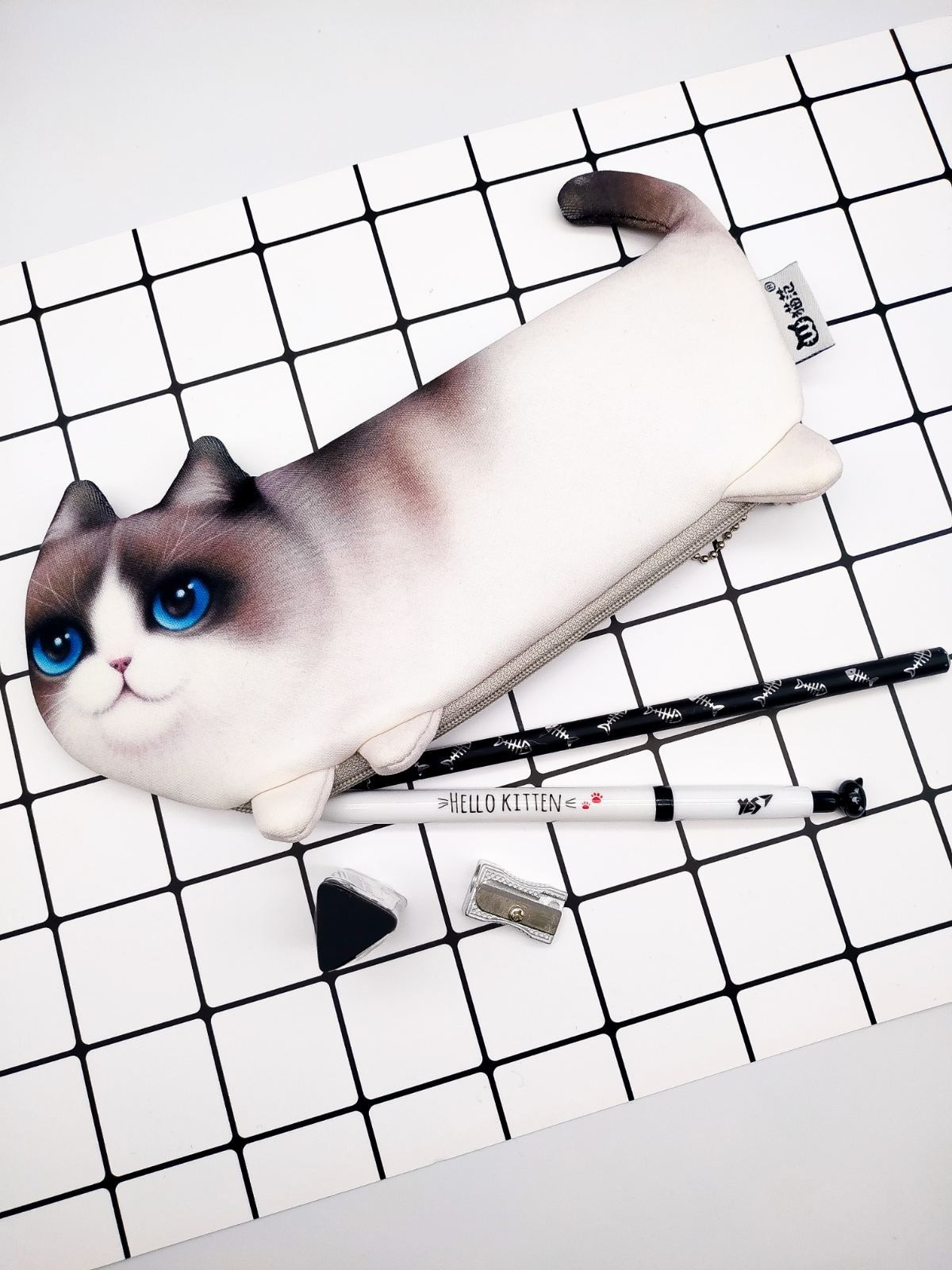 

Канцелярский набор для школьников Brown Cat, школьный пенал, карандаш, ручка, точилка, резинка, школьные принадлежности Yunima (31285972)