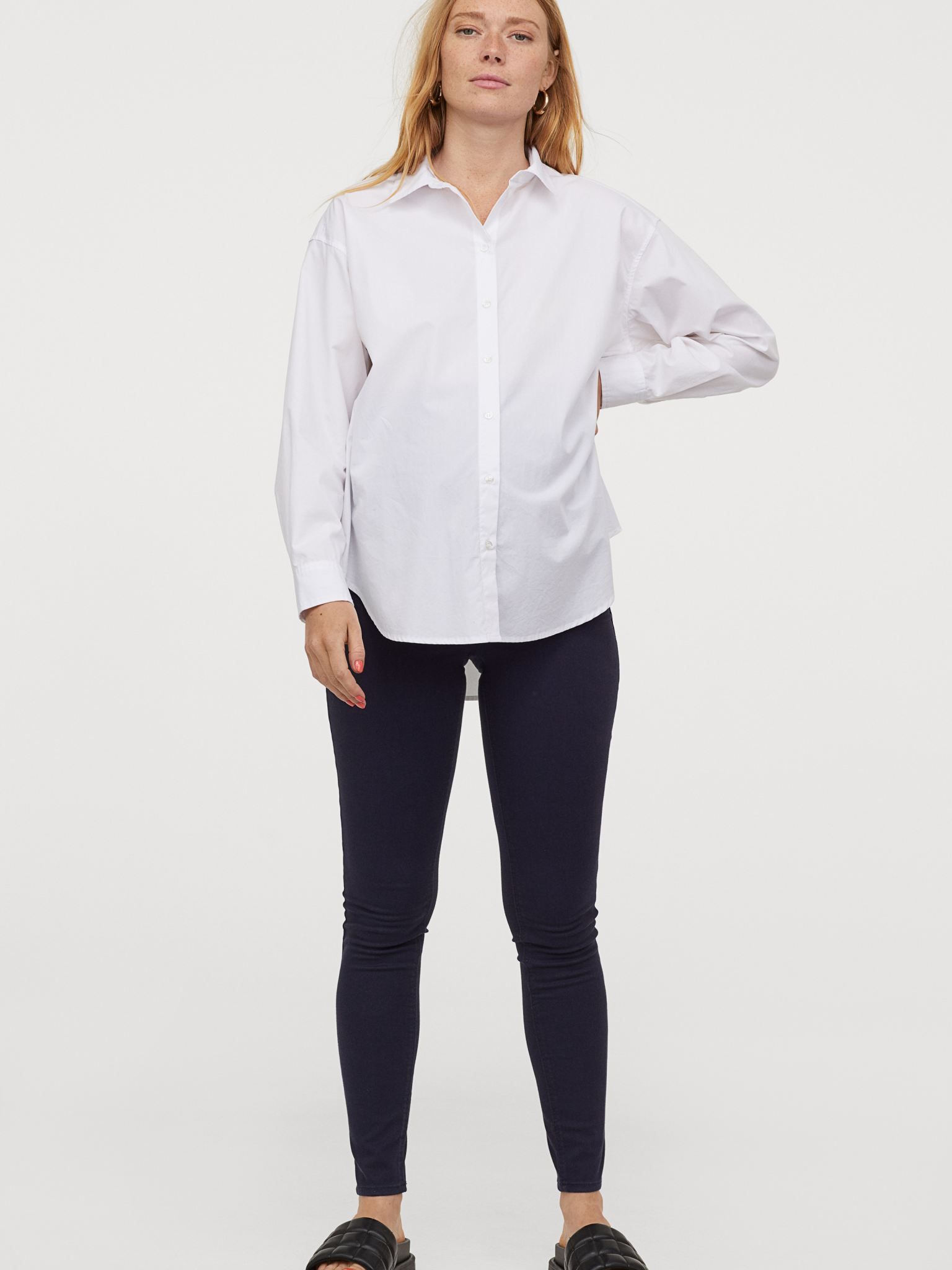

Брюки для беременных H&M Mama 04-0775382-1 XS Темно-синие (СА2000001740163)