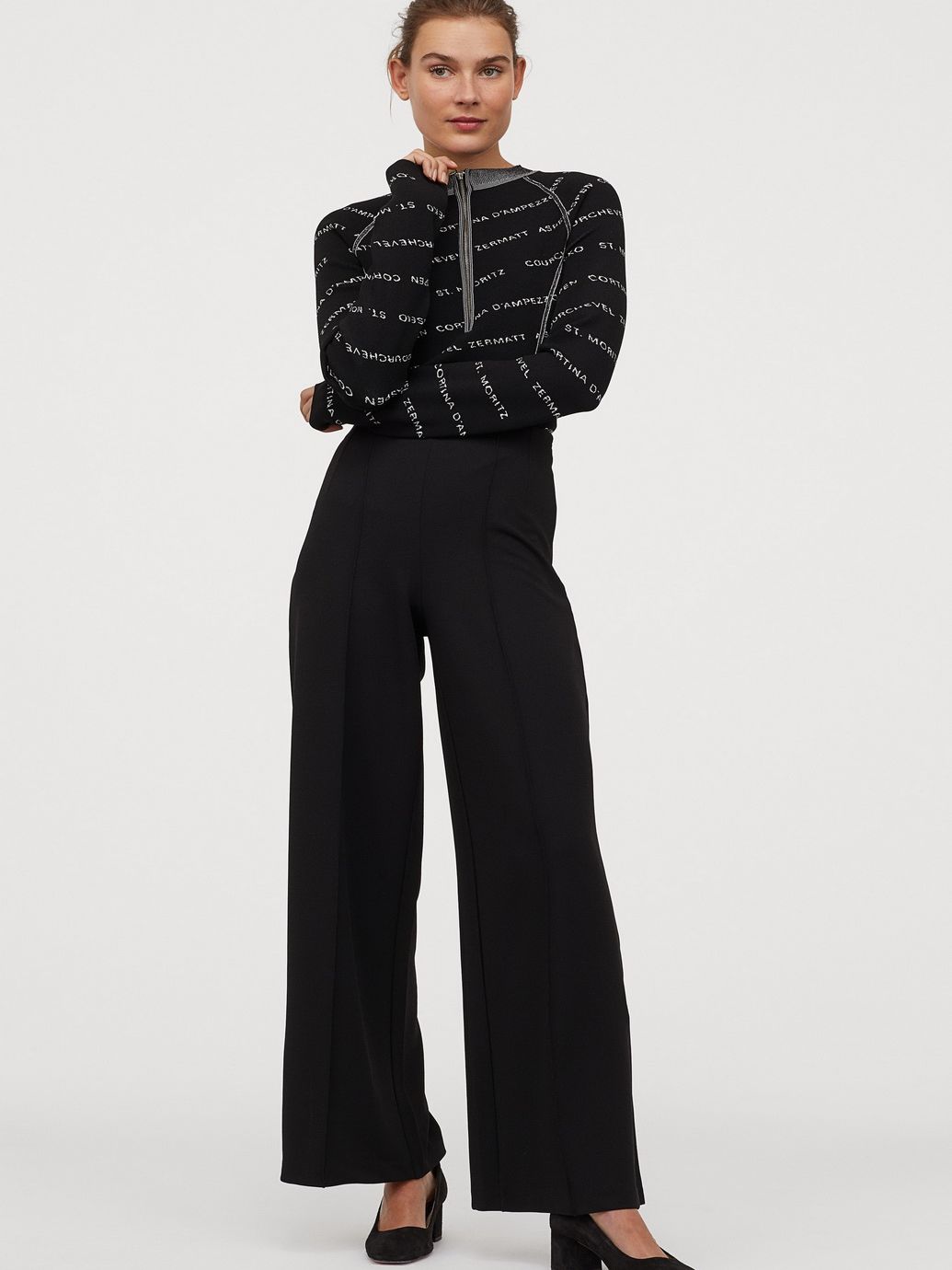 

Брюки H&M 04-0860867-1 L Черные (СА2000001662106)