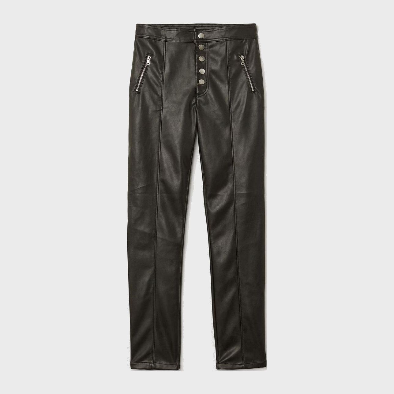 

Брюки из искусственные кожи H&M 0679031-8 40 Черные (СА2000001644980)