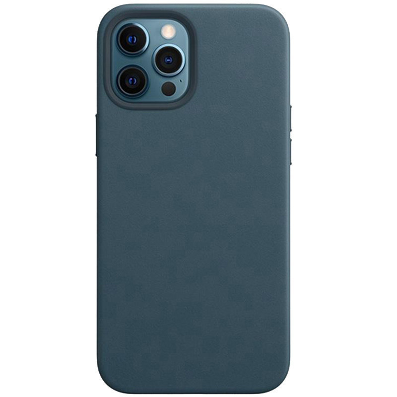 

Кожаный чехол Epik Leather Case (AAA) without Logo для для Apple iPhone 12 Pro Max (6.7") Blue