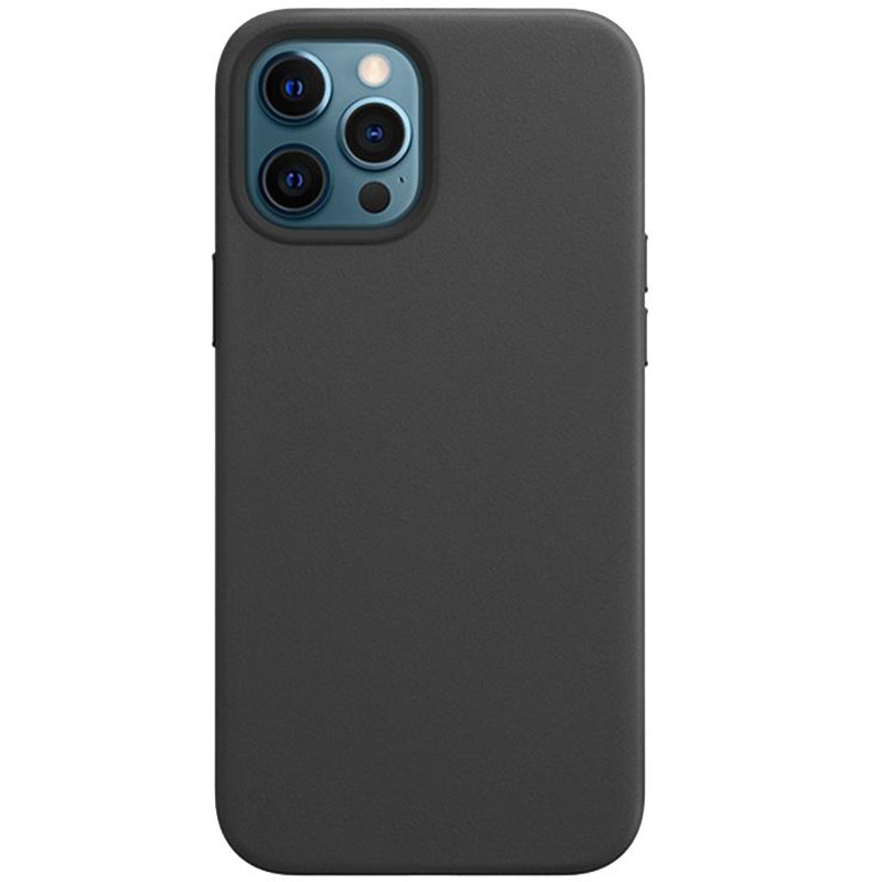 

Кожаный чехол Epik Leather Case (AAA) without Logo для для Apple iPhone 12 Pro Max (6.7") Black