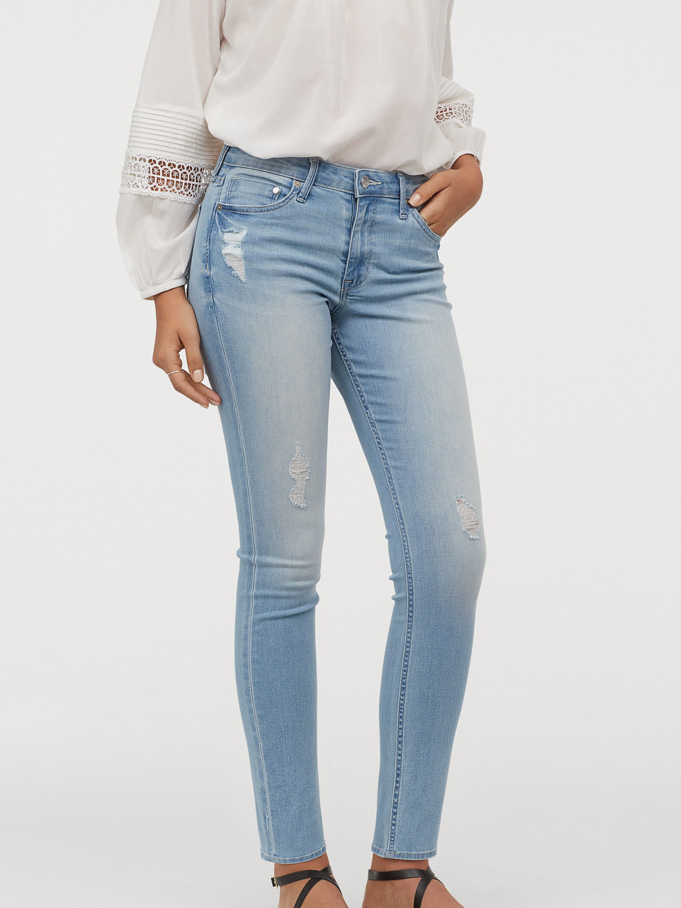 

Джинсы H&M 0519583-1 27/32 Голубые (СА2000001725092)