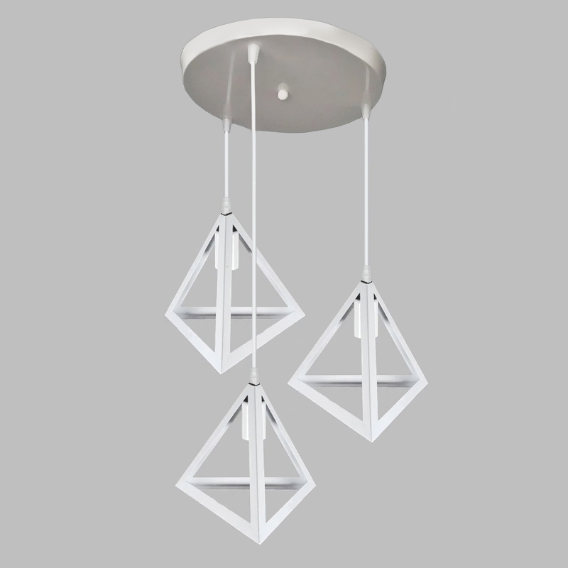 

Люстра підвісна Light House NM-14874-B/3 WH коло біла