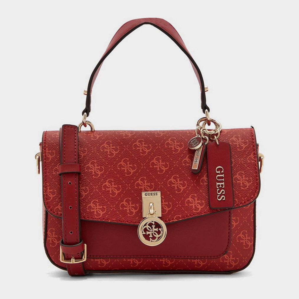 Акція на Сумка крос-боді жіноча Guess Jensen 4G 7618 Red від Rozetka