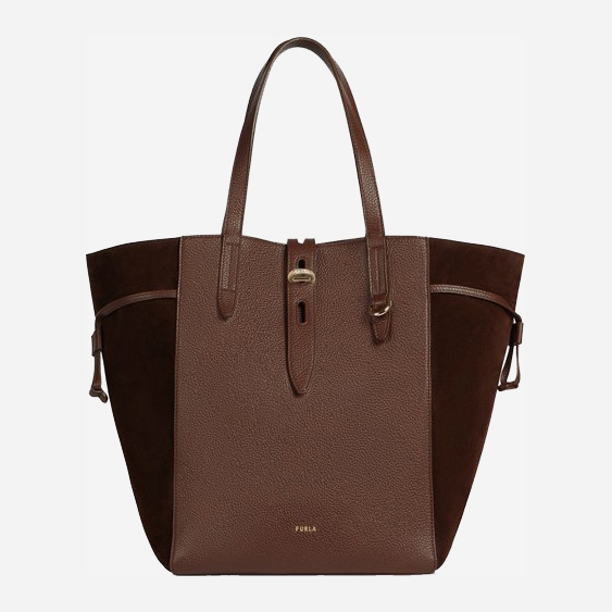 

Сумка женская кожаная Furla Net L Tote - Vitello St.Eracle Коричневая