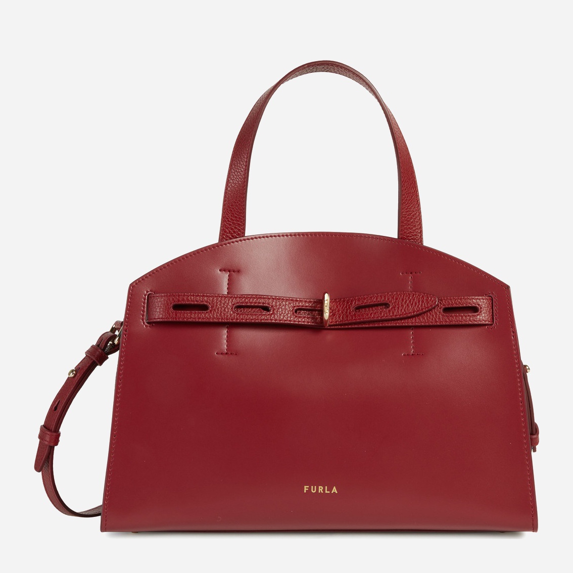 

Женская кожаная сумка Furla Margherita M Tote - Vitello Красная