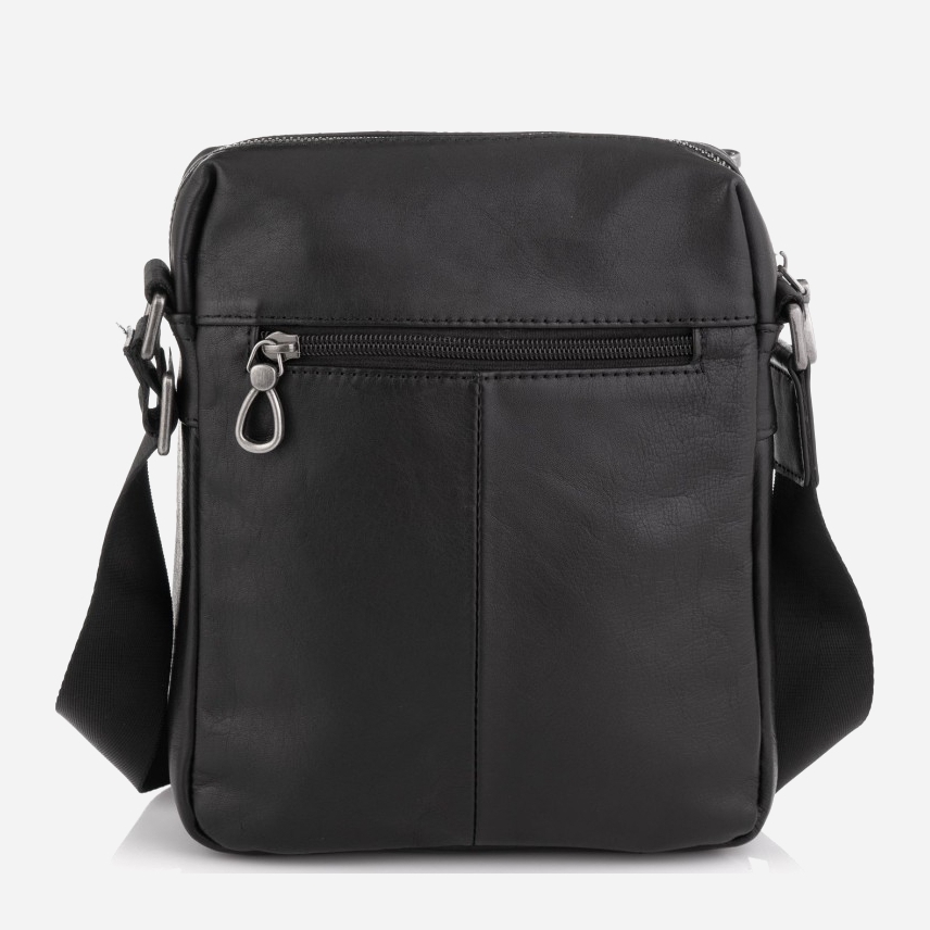 

Мужская сумка кожаная Tiding Bag 1007A Черная