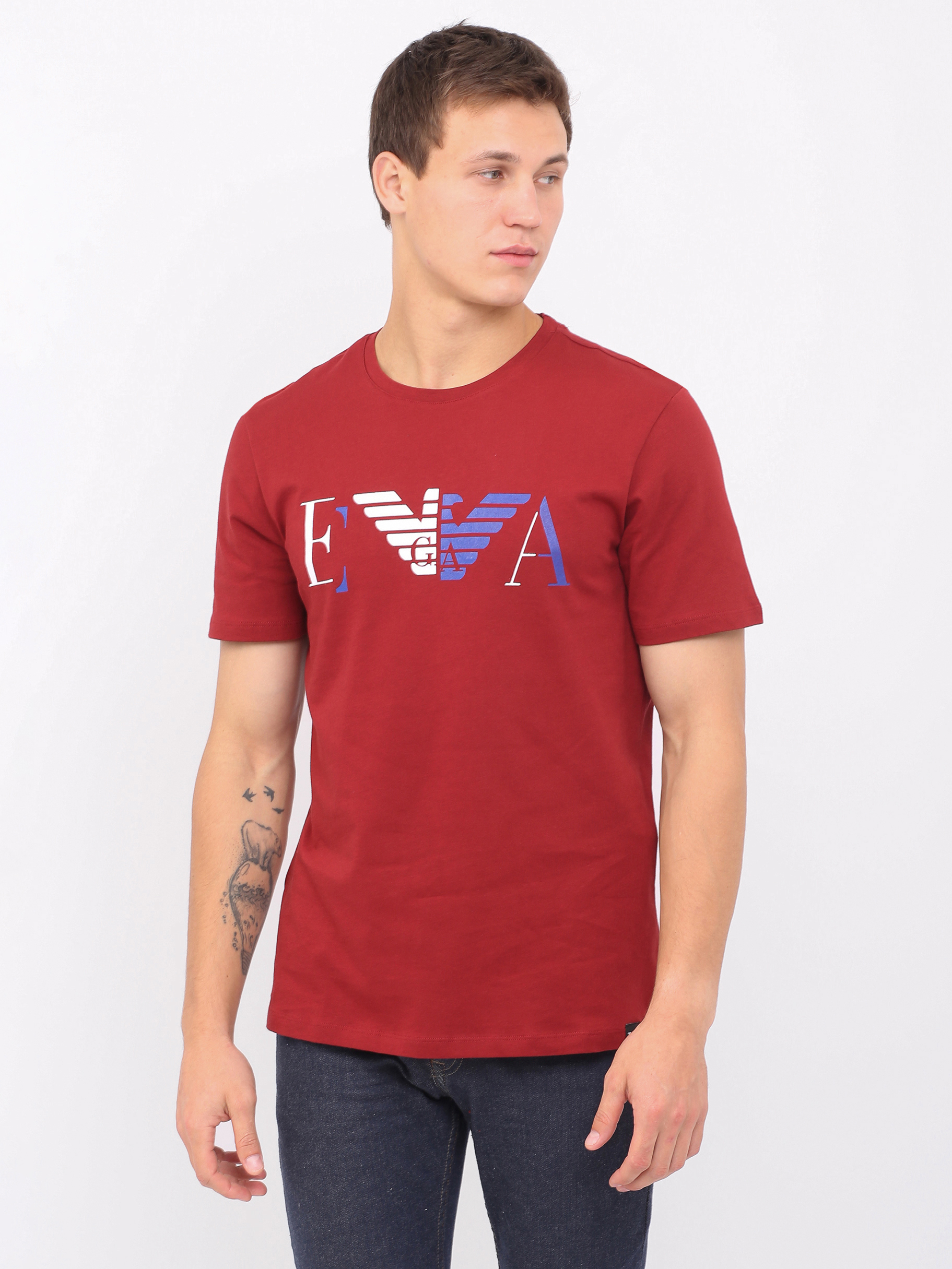 Футболка Emporio Armani 10280.6 XL (50) Бордо – в интернет-магазине ...