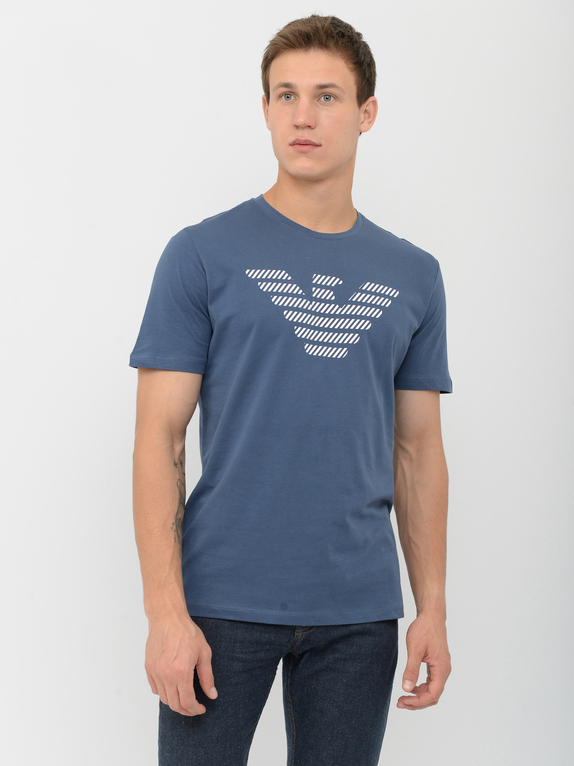 

Футболка Emporio Armani 10286.3  (46) Синяя, Футболка Emporio Armani 10286.3 M (46) Синяя