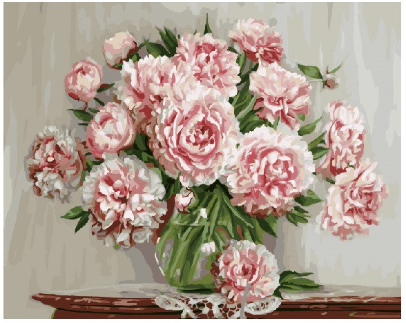 

Картина по номерам. Brushme "Садовые пионы" GX5581 396963