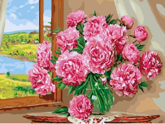

Картина по номерам. Brushme "Яркие пионы" GX9904, 40х50 см 396913