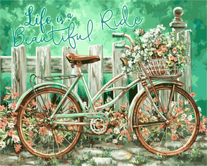 

Картина по номерам. Сільський пейзаж "Чудесная поездка" 40*50см * KHO2220 393397