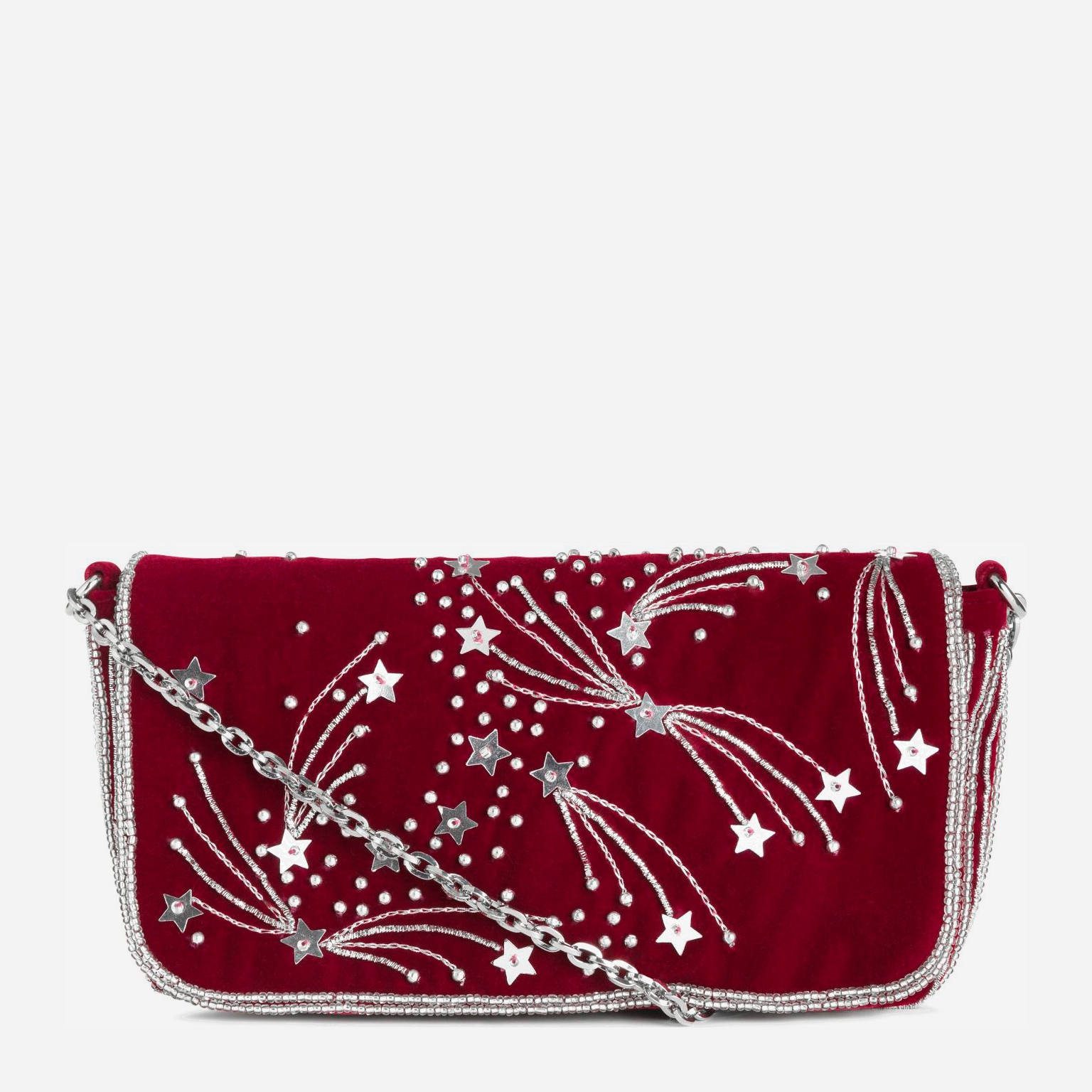 

Женский клатч H&M 2105-429387 Бордовый