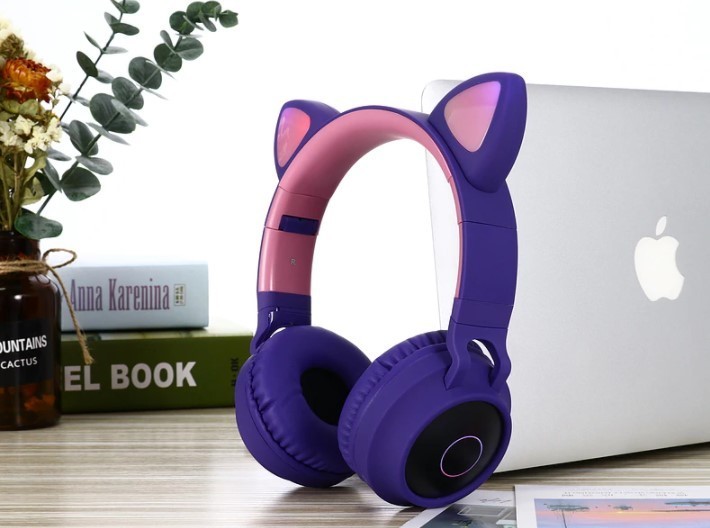 

Беспроводные Наушники CAT EAR фиолетовые (555114)