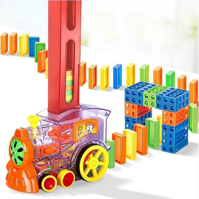 

Развивающая игрушка паровозик домино DOMINO Happy Truck 100 деталей