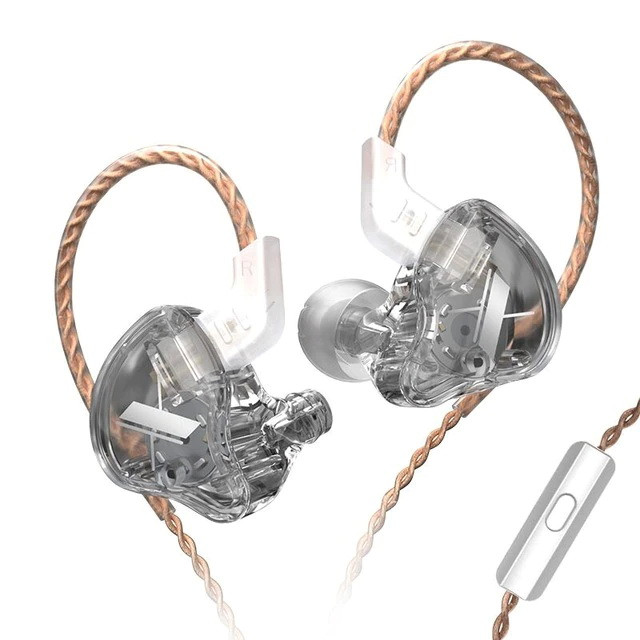 

Проводные HiFi наушники Knowlege Zenith KZ EDX c микрофоном Transparent Grey