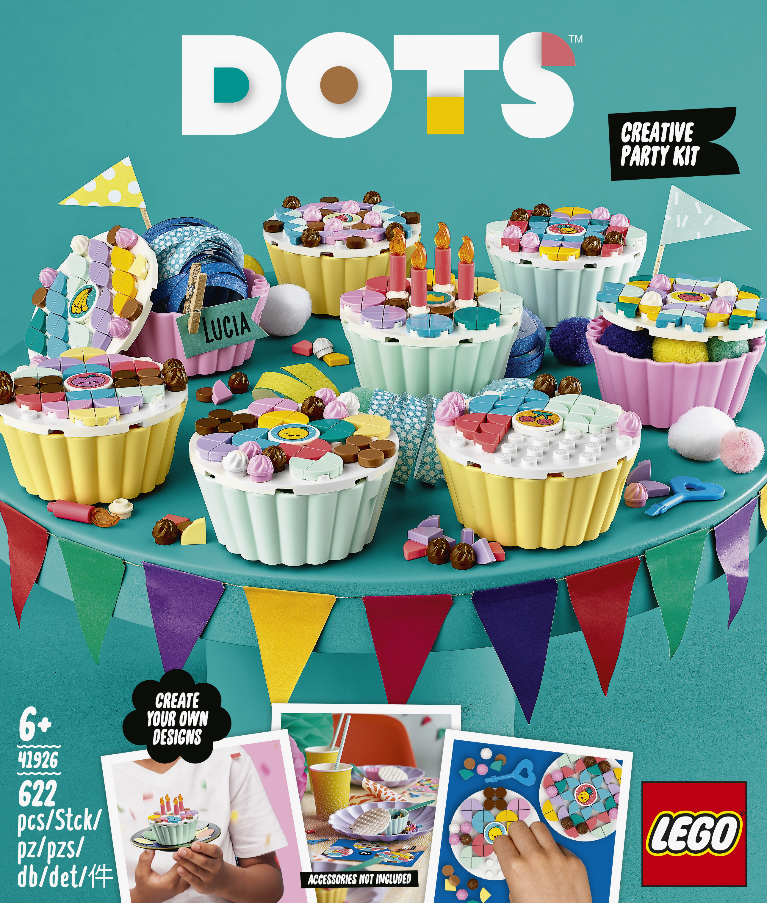 

Конструктор LEGO DOTs Творческий праздничный набор 623 детали (41926)