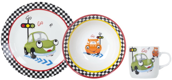 

Детский набор столовой посуды Limited Edition Funny Car из 3 предметов (C298)