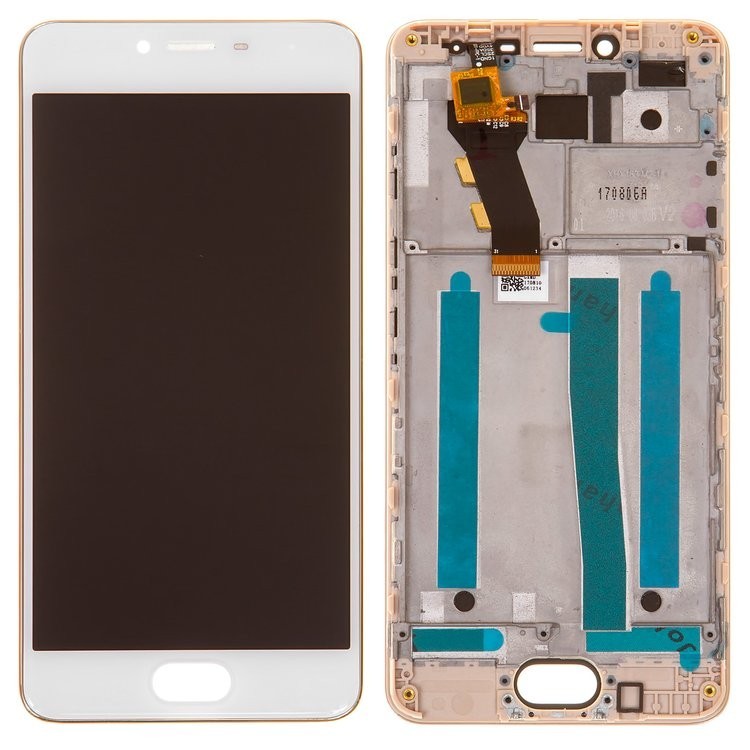 

Дисплей для Meizu M3s, M3s Mini, золотистий, із сенсорним екраном, з рамкою, Original