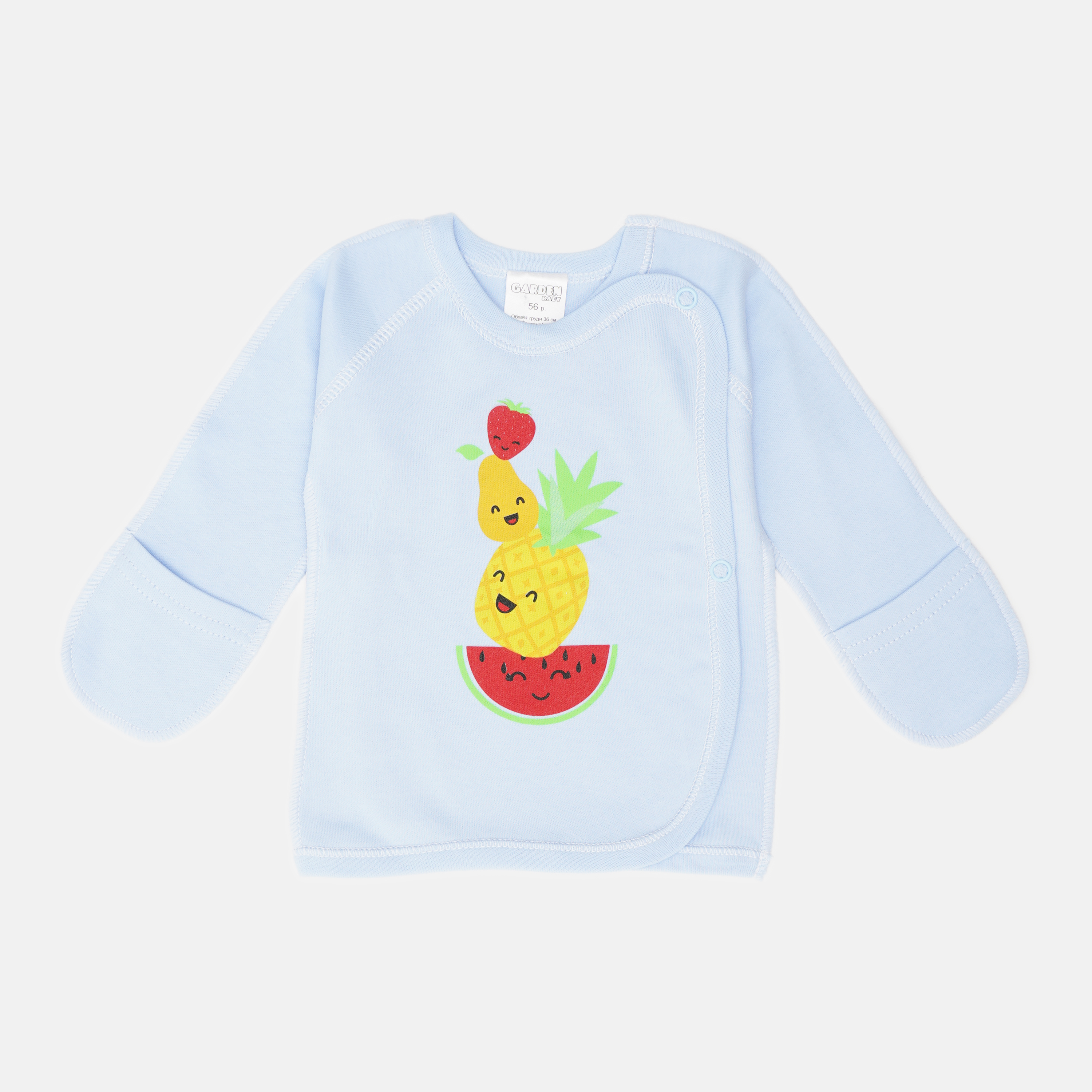 

Распашонка Garden Baby Фрукты 18144-02 62 см Голубая