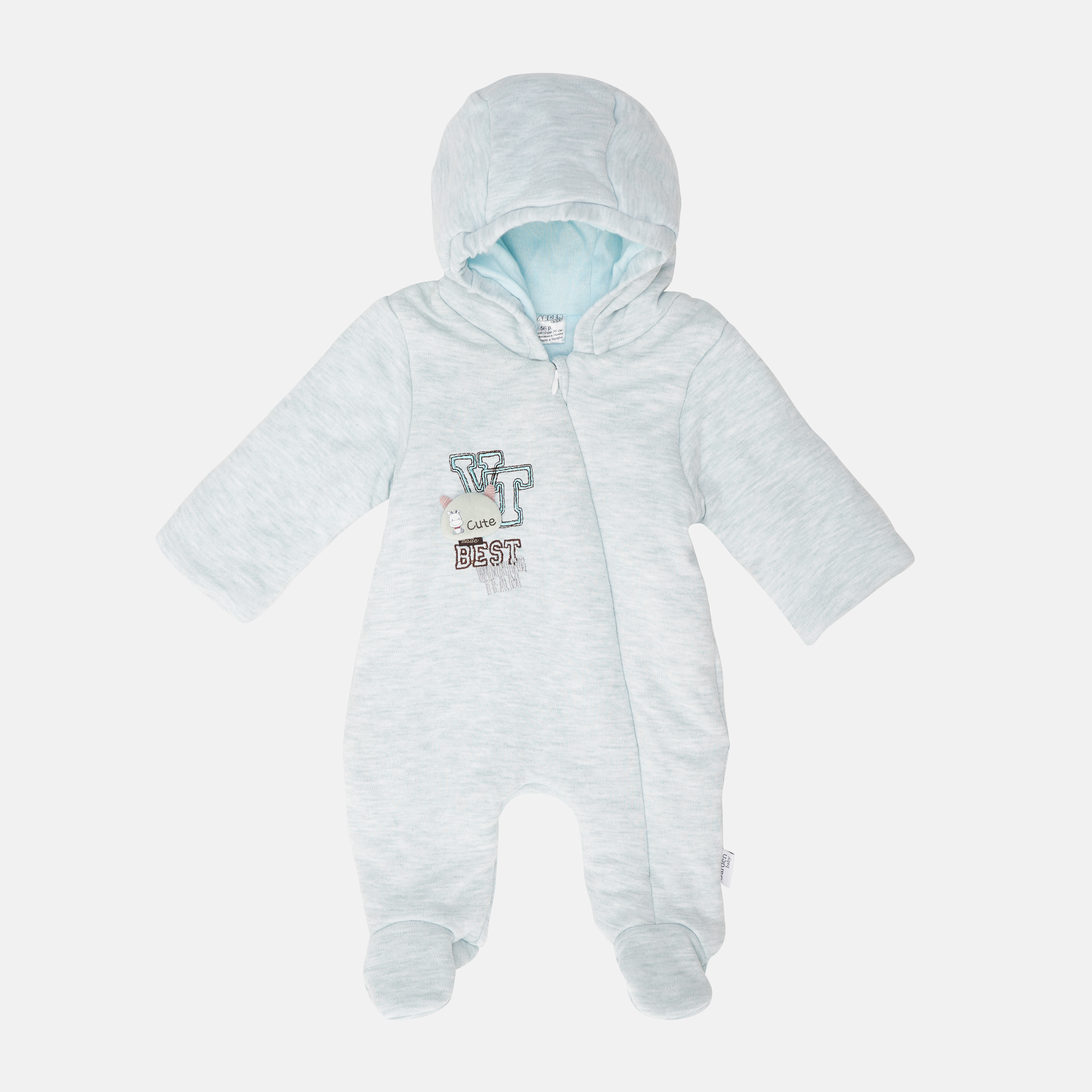 

Демисезонный комбинезон Garden Baby Lucky 12093-02/32 56 см Меланж ментол (4821209302155)