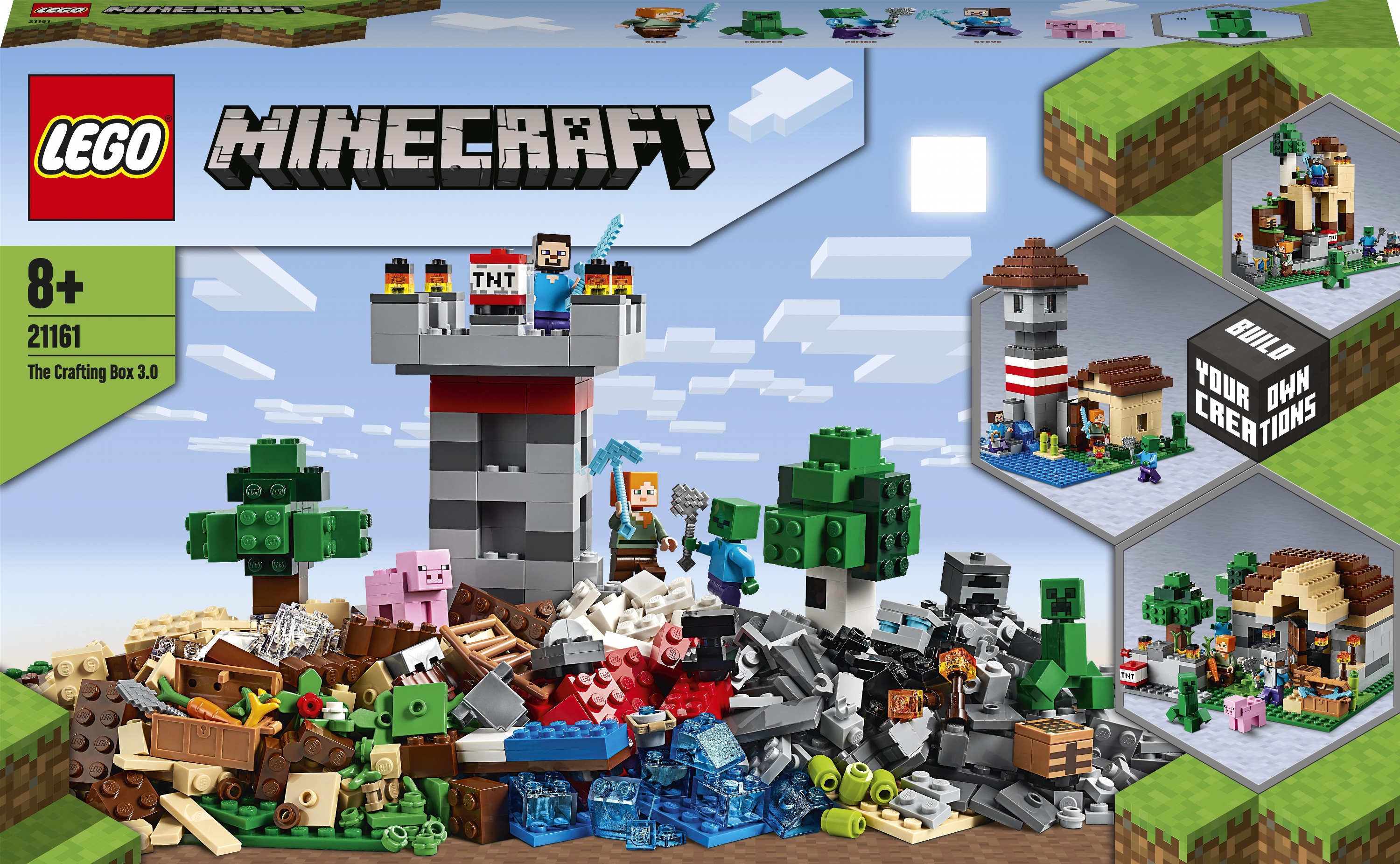 Акция на Конструктор LEGO Minecraft Верстак 3.0 564 детали (21161) от Rozetka UA