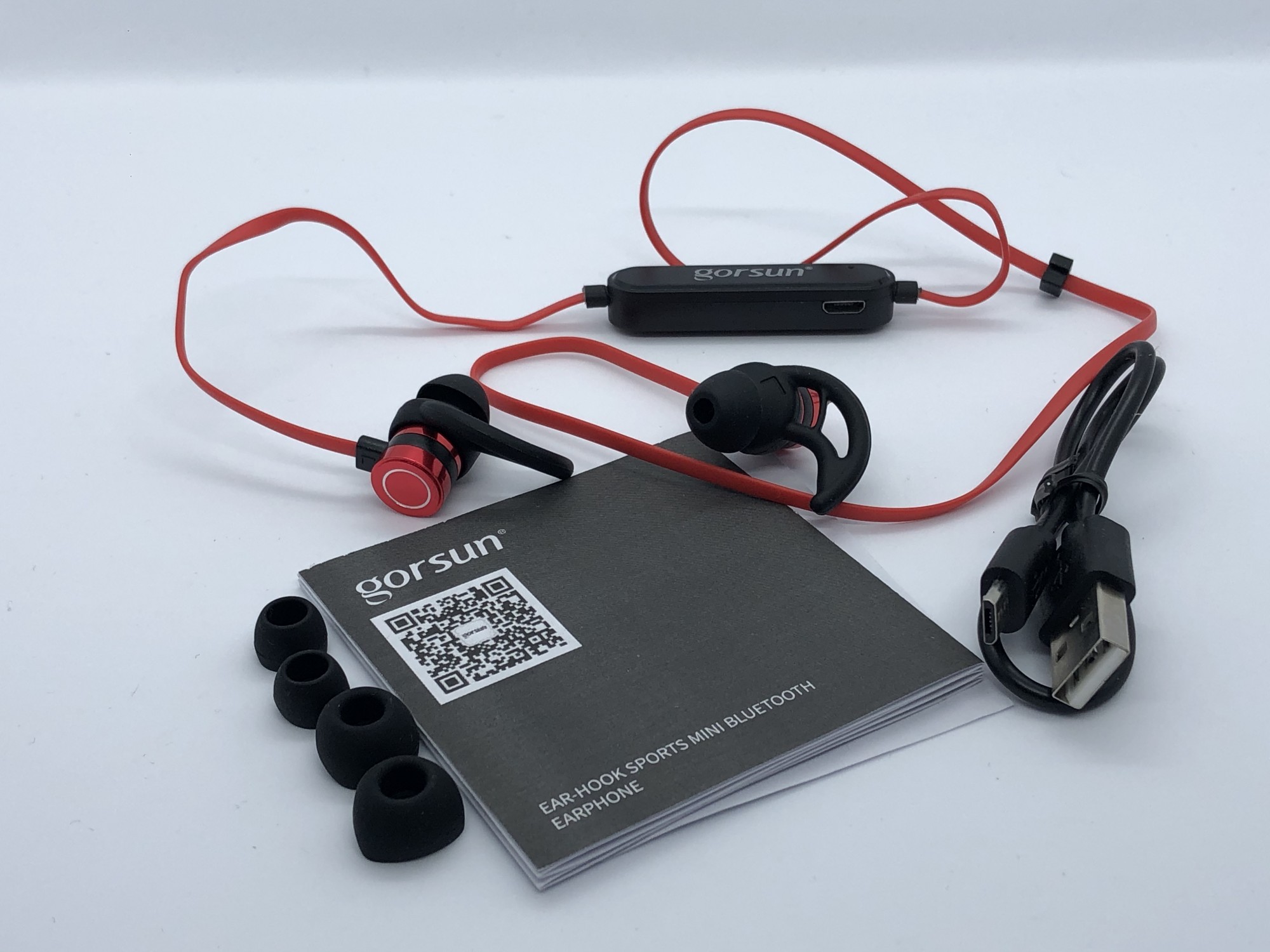 

Беспроводные Bluetooth наушники GORSUN E57 (red)
