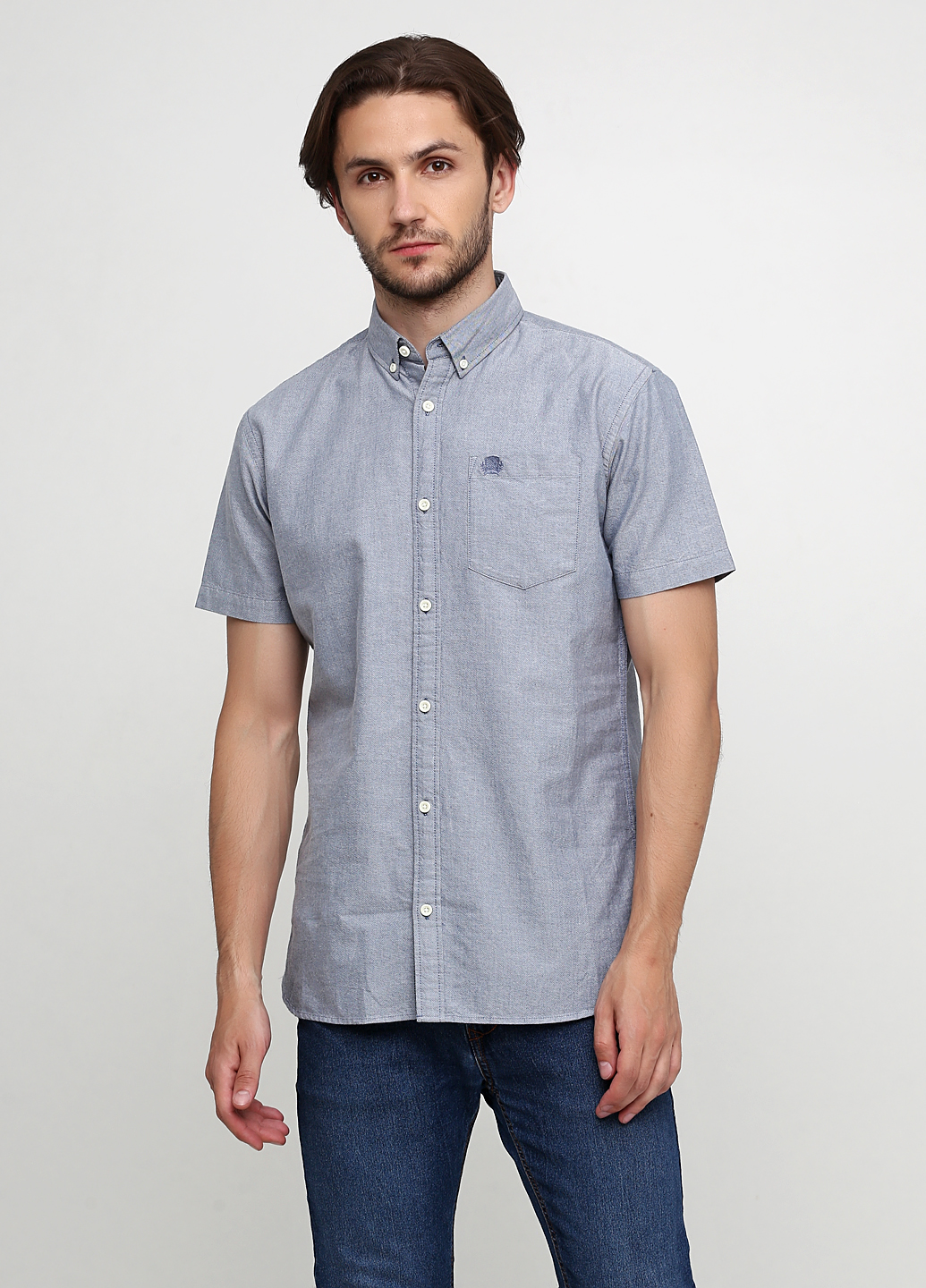 

Рубашка Produkt 12152804-DARK DENIM  голубой, Рубашка Produkt 12152804-DARK DENIM M голубой