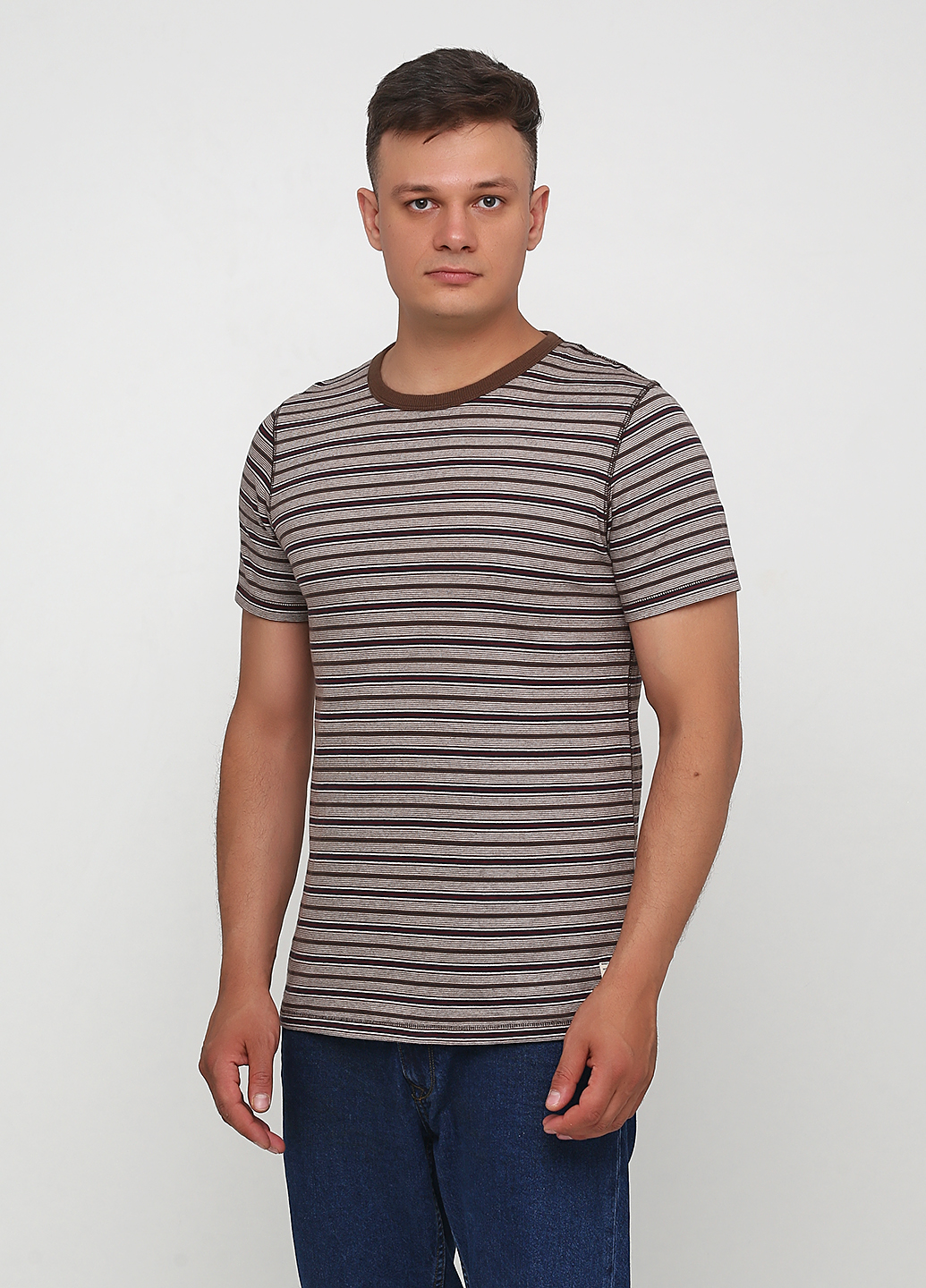 

Футболка JACK&JONES 12157903-DARK EARTH  полоска, Футболка JACK&JONES 12157903-DARK EARTH L полоска