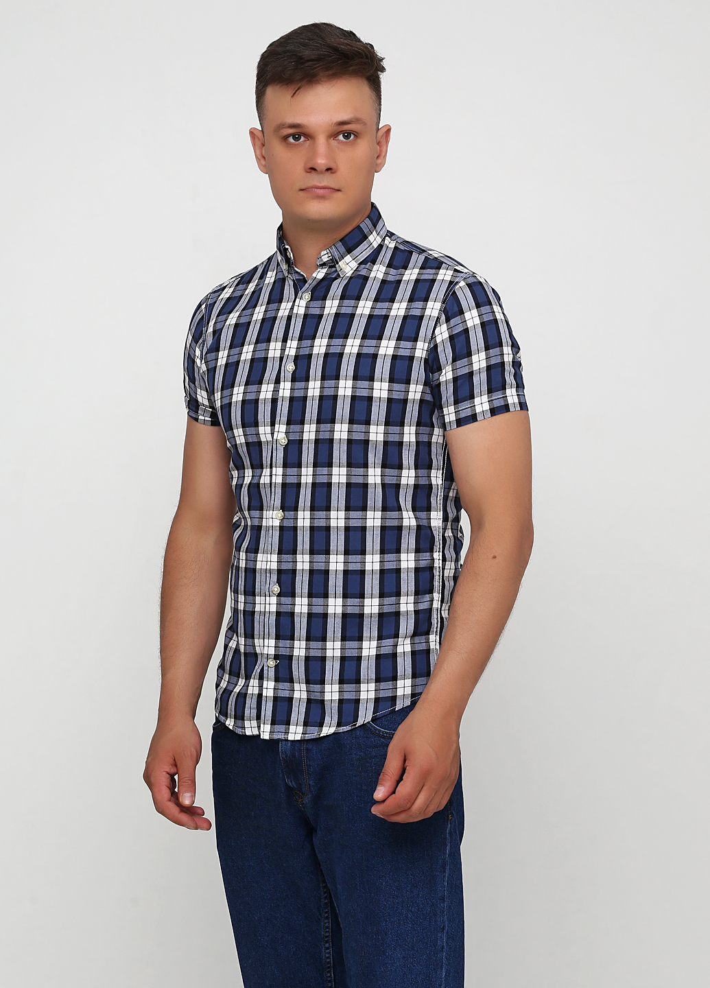

Рубашка Produkt 12152876-DARK DENIM  синий, Рубашка Produkt 12152876-DARK DENIM M синий