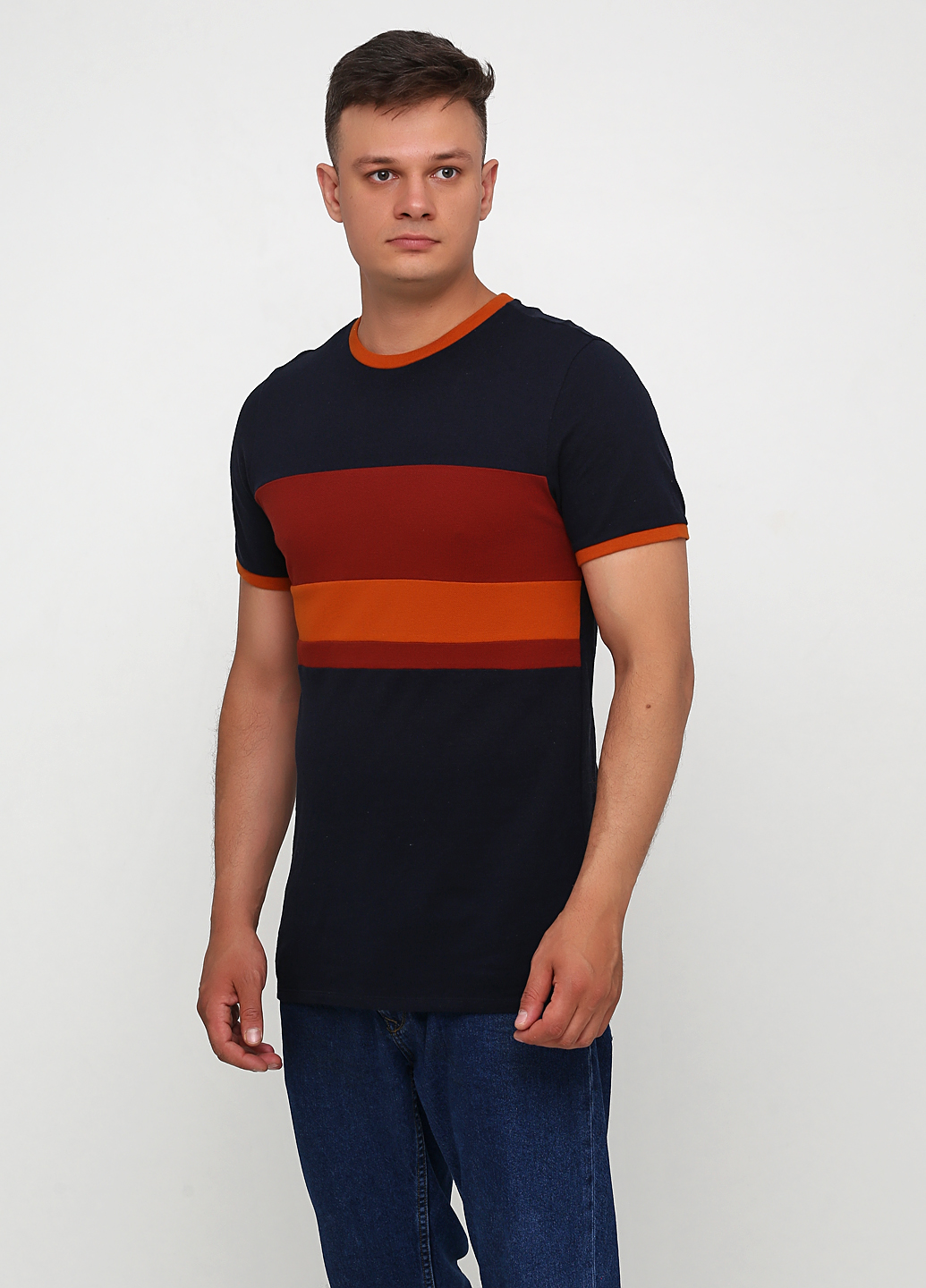 

Футболка JACK&JONES 12158669-DARK NAVY  синий, Футболка JACK&JONES 12158669-DARK NAVY L синий