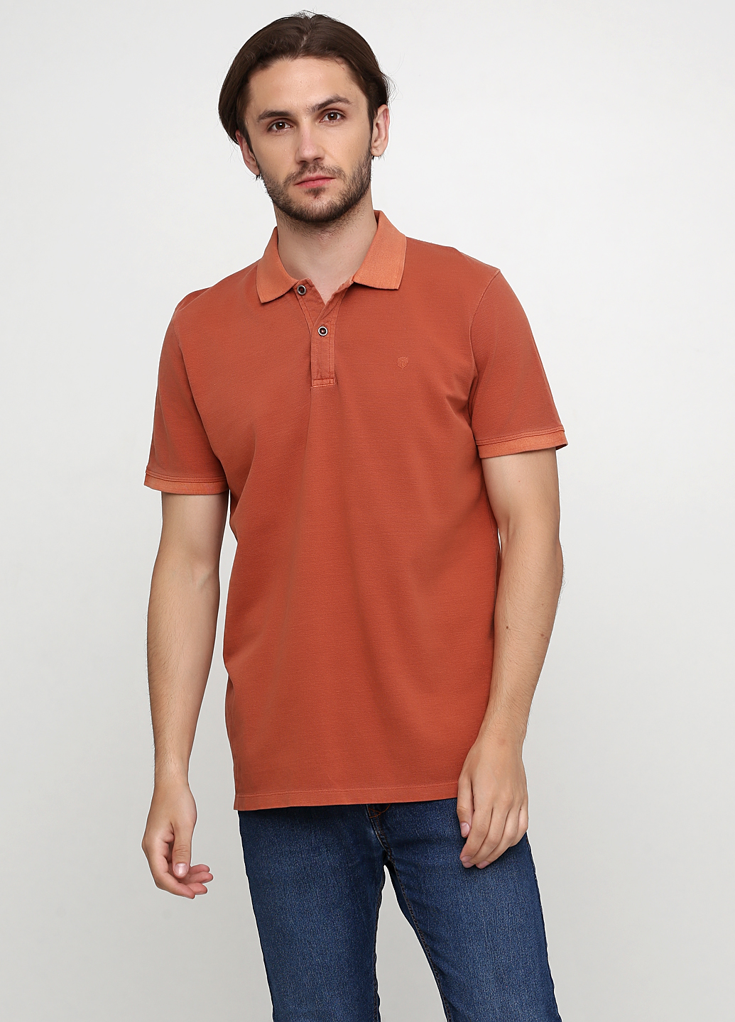 

Поло JACK&JONES 12151449-CINNAMON STICK L оранжевый