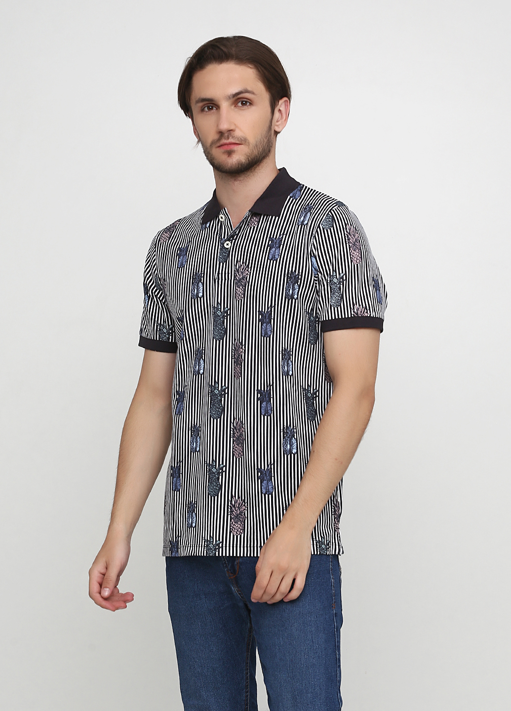 

Поло Produkt 12155060-DARK NAVY M полоска