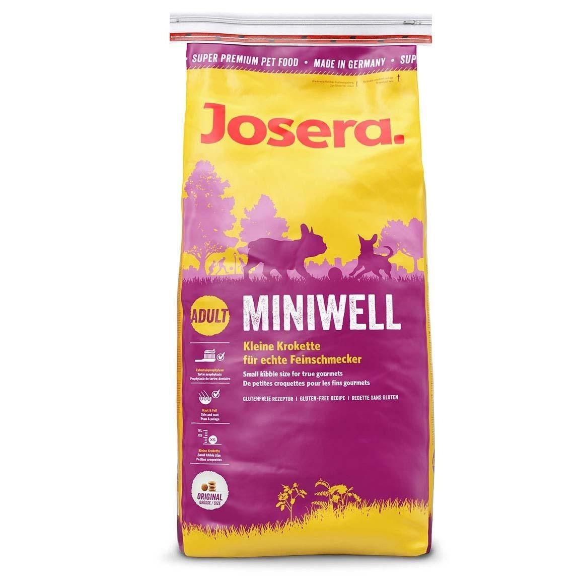 

Сухой корм Josera Miniwell для взрослых собак миниатюрных пород 15 кг