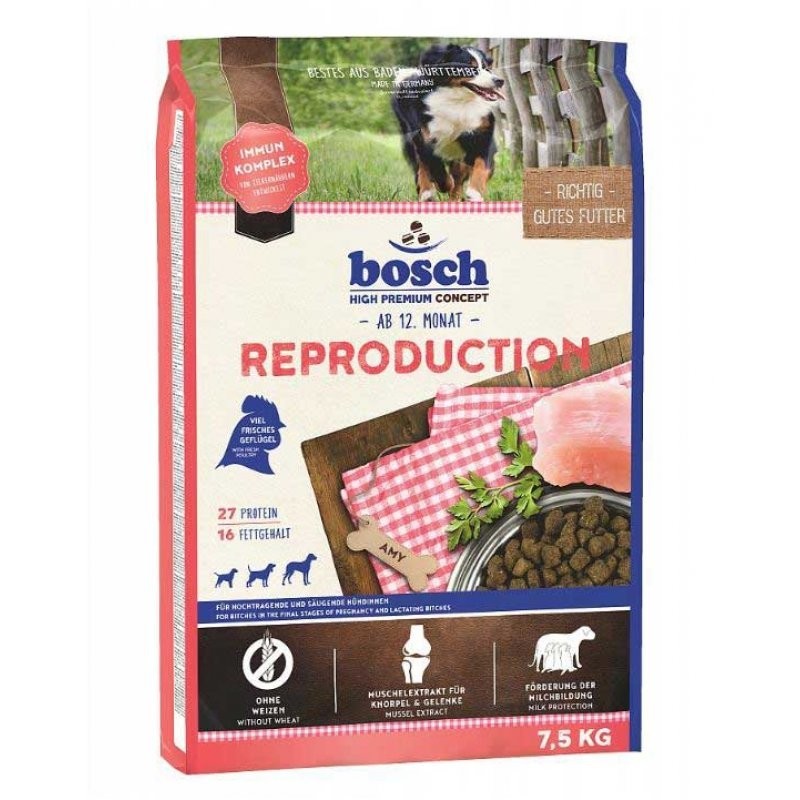 

Сухой корм Bosch Reproduction для беременных и кормящих сук 7.5 кг