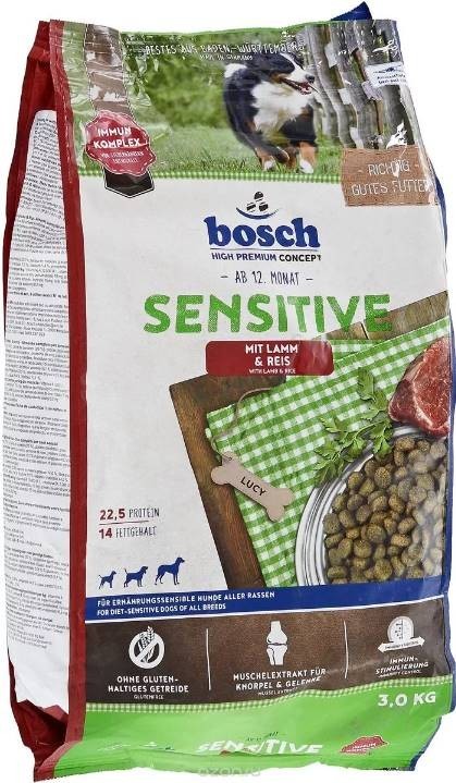 

Сухой корм Bosch Sensitive Lamb&Rice с ягненком и рисом для собак с пищевой аллергией 3 кг