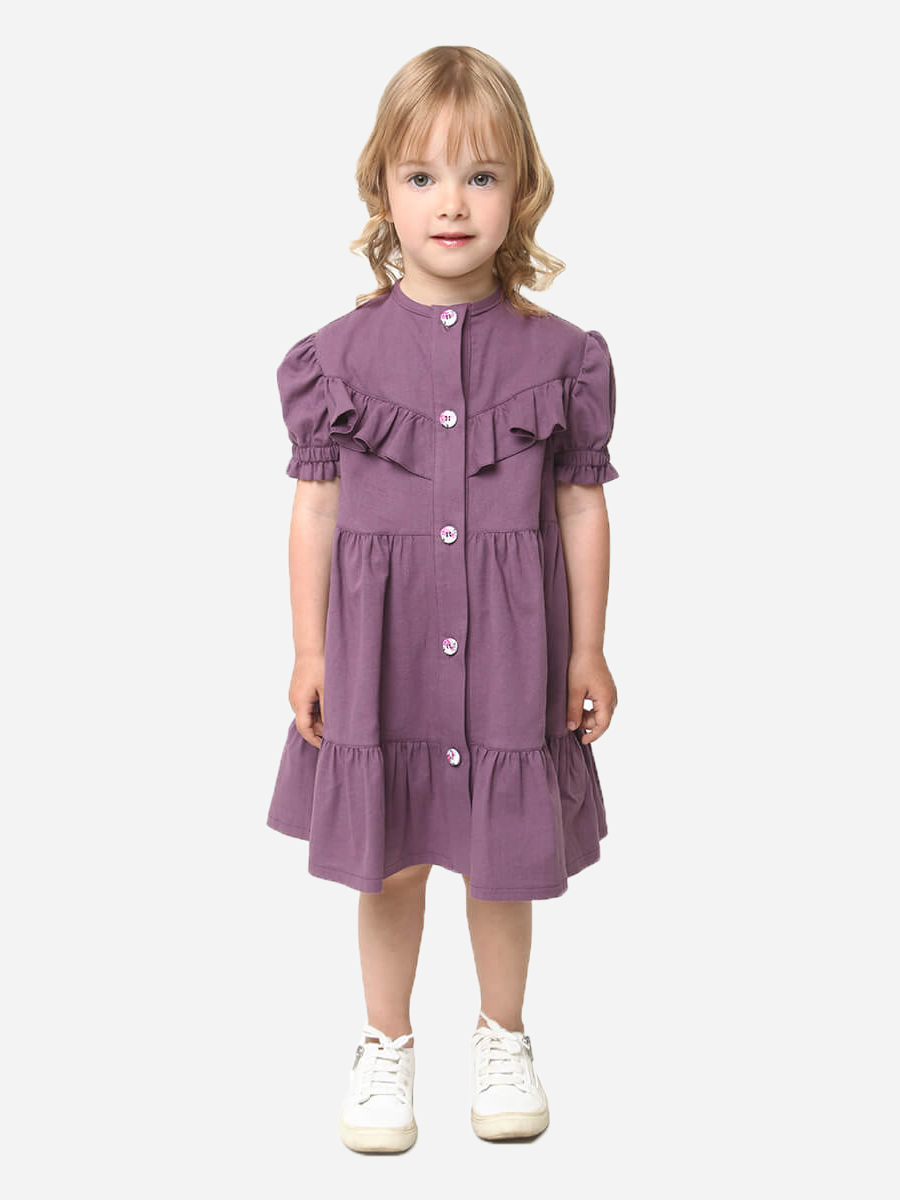 Акція на Дитяче літнє плаття для дівчинки Timbo P071220 104 см Фіолетове від Rozetka