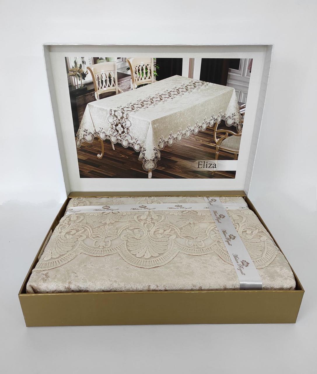 

Скатерть Велюр Maison Royale 160x220 ovale Eliza Cappucino