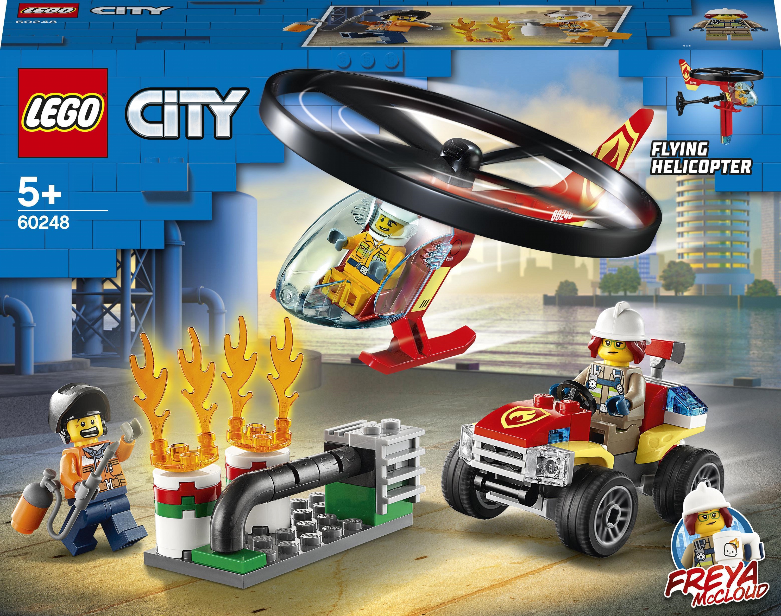 

Конструктор LEGO City Fire Пожарный спасательный вертолёт 93 детали (60248)