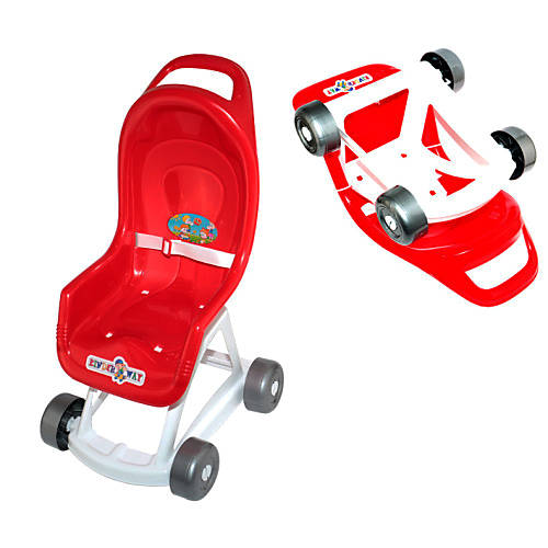 

Коляска для кукол красная KINDERWAY (KW-37-001)