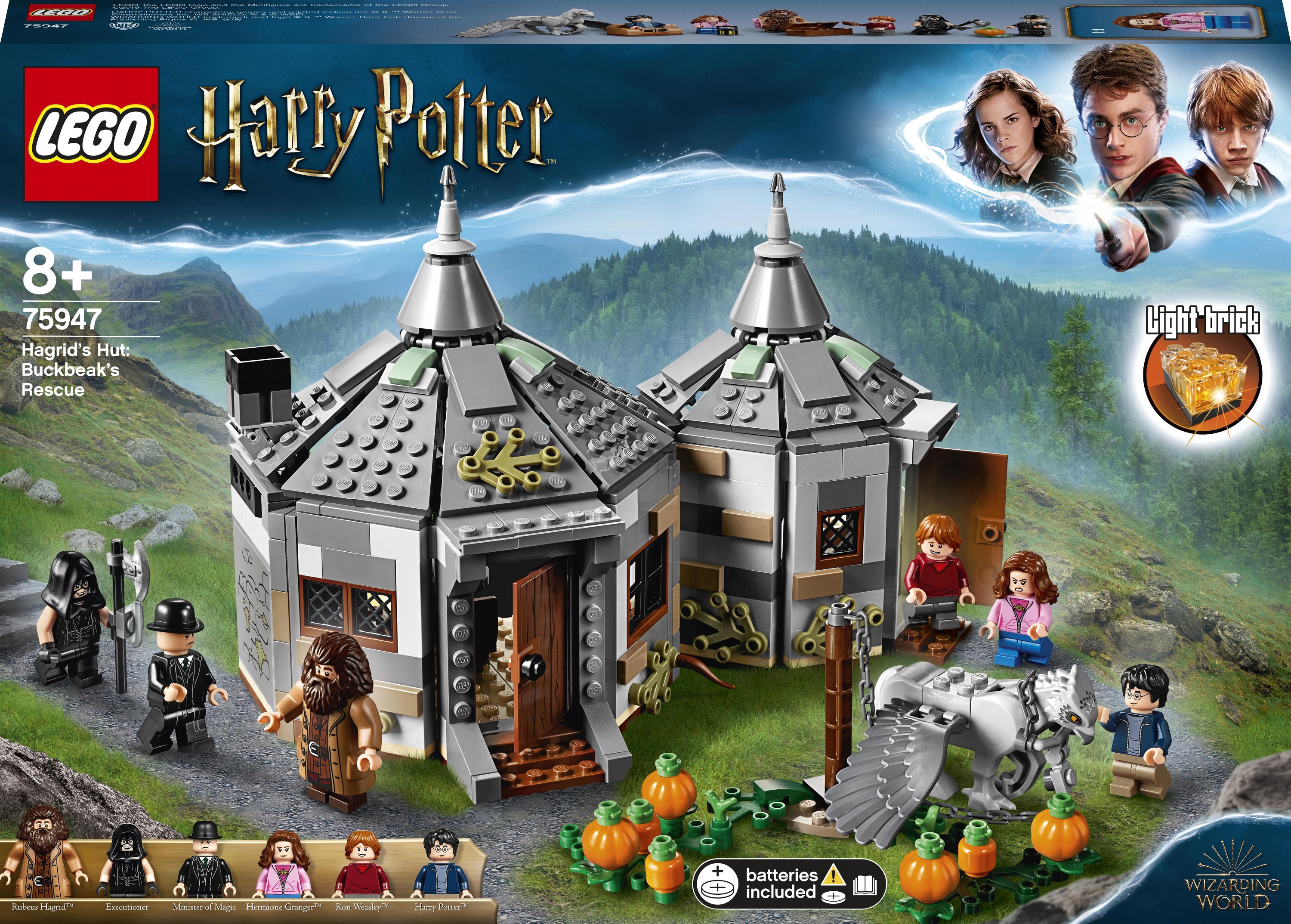 

Конструктор LEGO Harry Potter Хижина Хагрида: спасение Клювокрыла 496 деталей (75947)