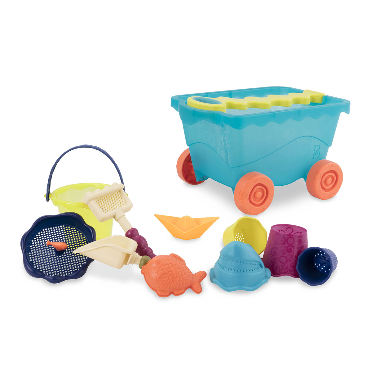 

Набор для игры с песком и водой - ТЕЛЕЖКА МОРЕ (11 предметов) Battat BX1596Z