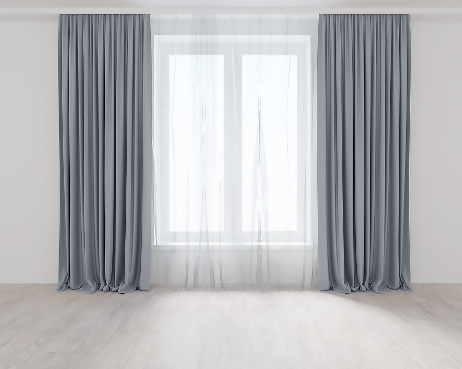 

Комплект штор Серых Lux Portiery Микровелюр 260 Х 200 - 2 шт.