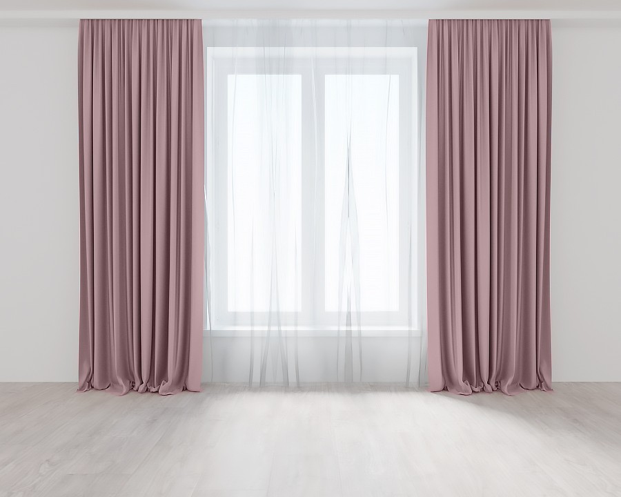 

Комплект штор Розовых Lux Portiery Микровелюр 280 Х 250 - 2 шт.