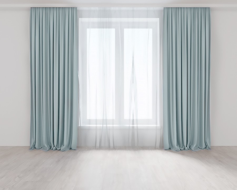 

Комплект штор Пастельно-Бирюзовых Lux Portiery Микровелюр 270 Х 150 - 2 шт.