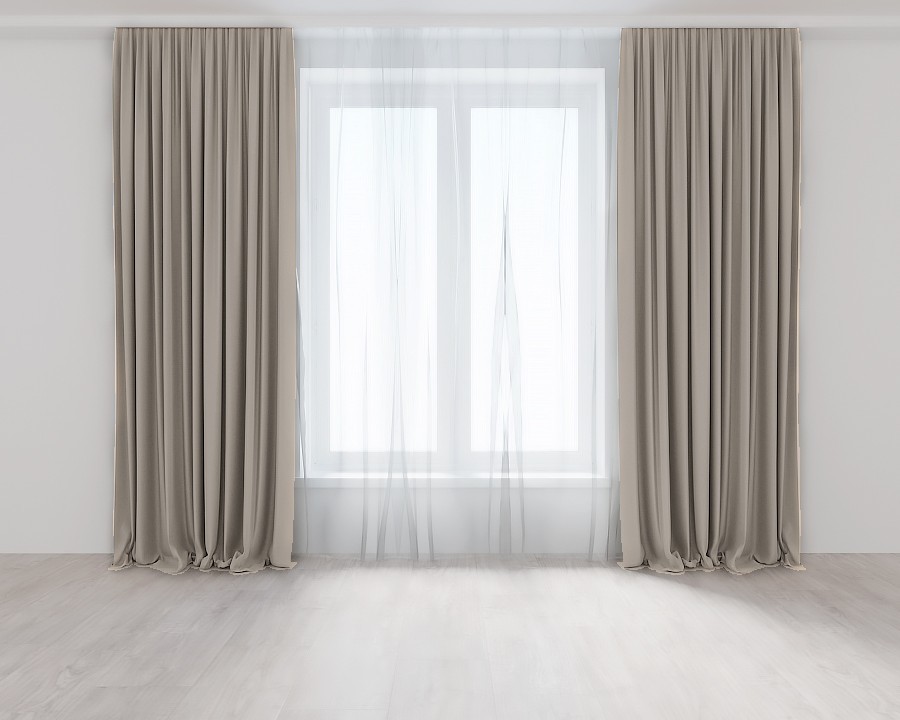 

Комплект штор цвет Капучино Lux Portiery Микровелюр 270 Х 150 - 2 шт.